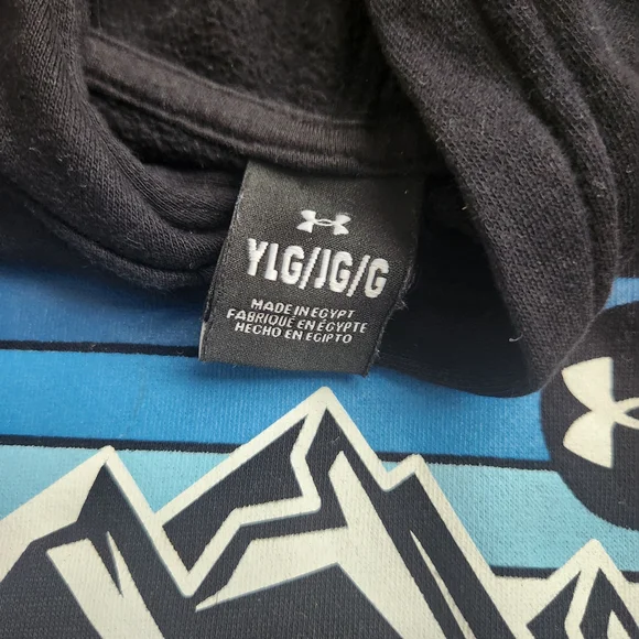 Under Armour Black Hoodie, Youth Large - Picture 3 of 4